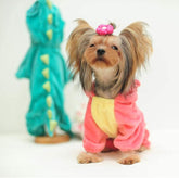 Dog Dinosaur Design Costume Green Pet Clothes for Cat Small Medium Large Dog